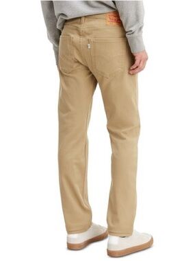 Levi's 512 Men's Tan Slim Fit Tapered Denim Jeans Button Logo 5-Pocket 36/32